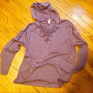 Mossimo Lace Up Hoodie